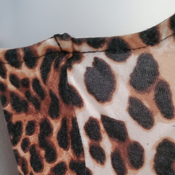 H&M Scoop Neck Leopard Print Midi Dress - US S - Picture 3 of 5